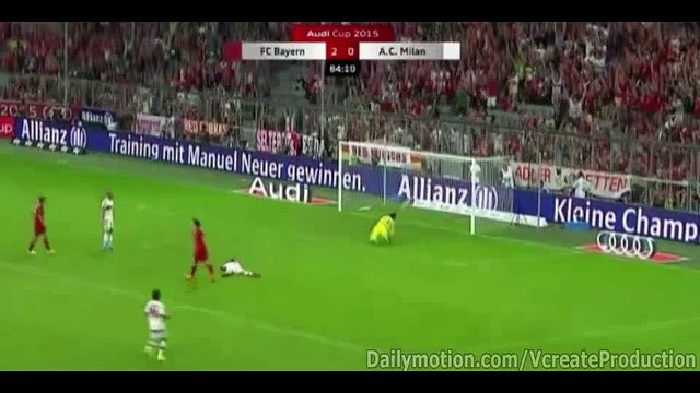 3-0 Robert Lewandowski Amazing Goal - FC Bayern München v. AC Milan - Audi Cup 04.08.2015 HD