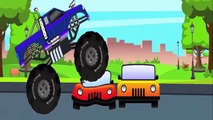Monster Truck Stunts Compilation -  Video  Monster Trucks For Children