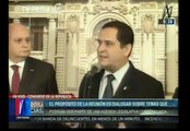 Congreso de la República: Luis Iberico y Pedro Cateriano se reunieron para 'tender puentes' [Video]