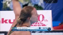 100m papillon F (demi-finales) - ChM 2015 natation, Sarah Sjöström en 55.74 (record du monde)