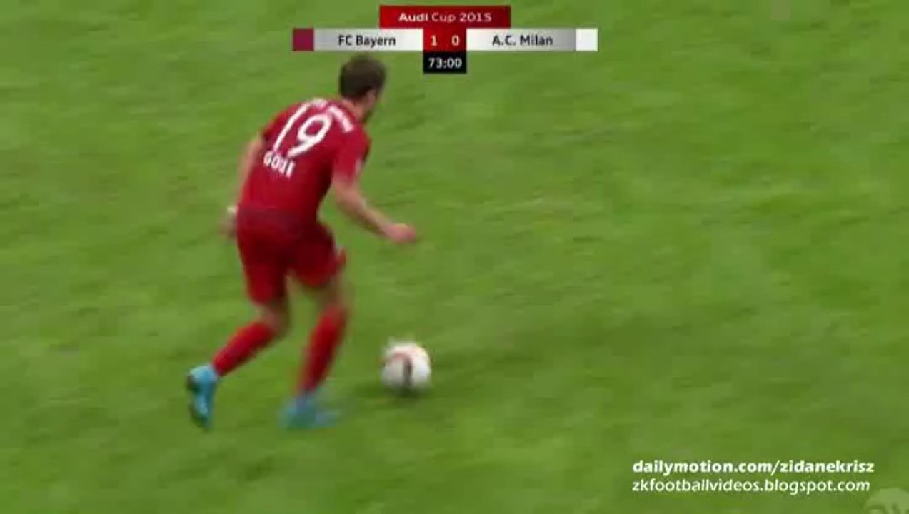 2-0 Mario Götze Great Goal | FC Bayern v. AC Milan - Audi Cup 04.08.2015 HD