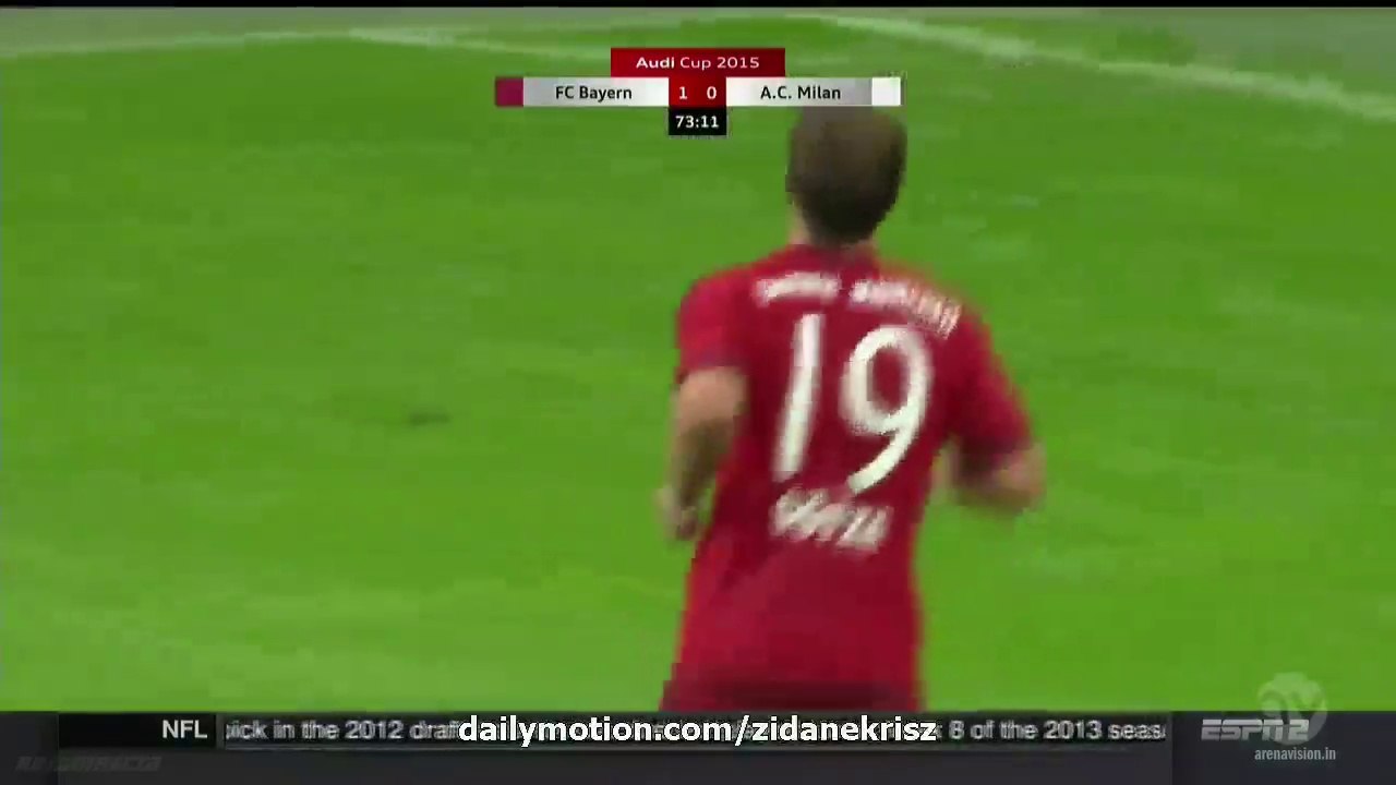 Mario Götze 2:0 HD | FC Bayern München v. AC Milan - Audi Cup 04.08.2015 HD