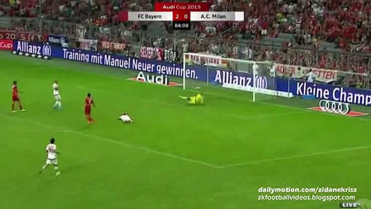 3-0 Robert Lewandowski Amazing Goal | FC Bayern München v. AC Milan - Audi Cup 04.08.2015 HD