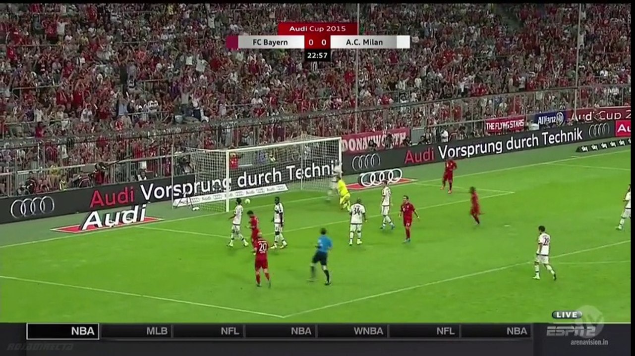 Bayern Munich 3 - 0 AC Milan All Goals and Full Highlights 04/08/2015 - Audi Cup