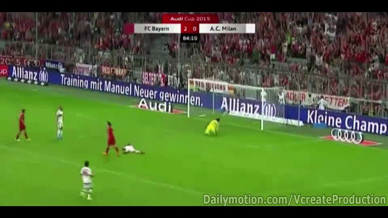 Robert Lewandowski  Goal HD 3-0- FC Bayern München v. AC Milan - Audi Cup 04.08.2015 HD