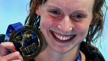 Katie Ledecky wins 1500 gold, breaking her own record