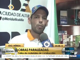 Escasez de materiales dificulta ejecución de obras en Alcaldía de Mérida