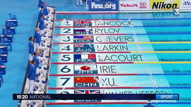 Mondiaux de natation : Camille Lacourt remporte l'argent sur le 100 m dos