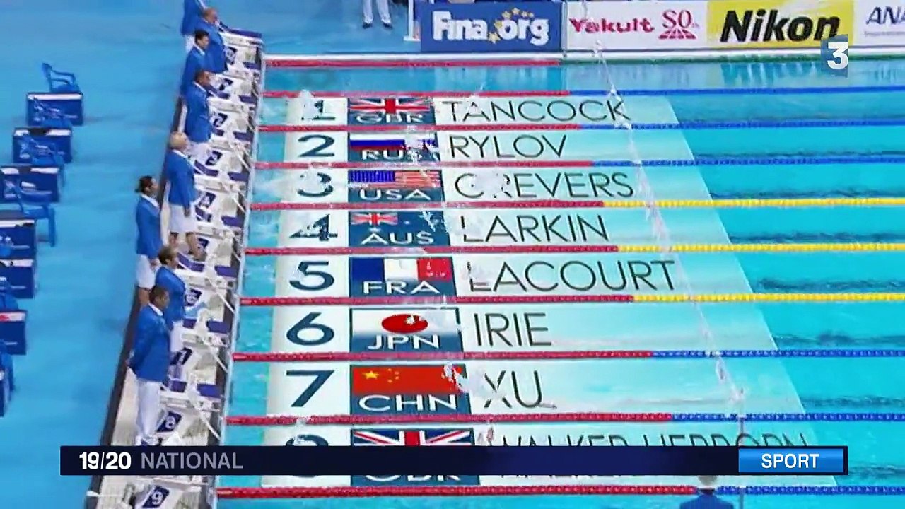 Mondiaux de natation : Camille Lacourt remporte l'argent sur le 100 m dos