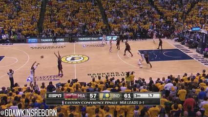 Paul George Full Highlights 2014 ECF G5 vs Heat - 37 Pts, 21 in 4th Quarter!