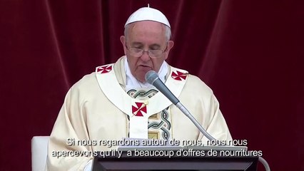 La nourriture que nous donne le Seigneur nous nourrit vraiment
