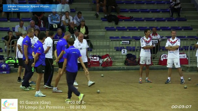 Mène 11, Finale du 38ème Souvenir Robert Millon, Sport Boules, Gap 2015