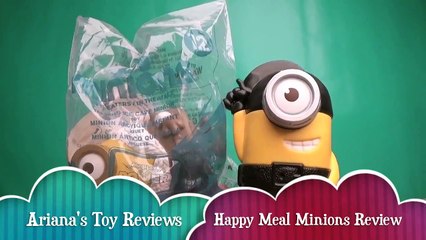 Minions 2015 Happy Meal Toy Ice Cave and Aye Matie Opening and Review