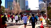 東京マラソン2013　新宿～銀座（スタート直後～21㎞地点）