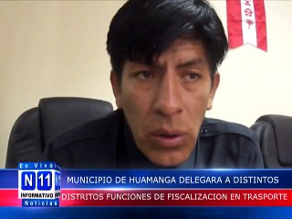 Descargar video: N11 Informativo MUNICIPIO DELEGARA FUNCIONES DE FISCALIZACION A LOS TRASPORTISTAS EN TODOS LOS DISTRITOS