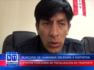 N11 Informativo MUNICIPIO DELEGARA FUNCIONES DE FISCALIZACION A LOS TRASPORTISTAS EN TODOS LOS DISTRITOS