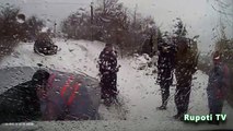Cars Sliding on the Ice - Ice-Storm Disaster in USA of Winter 2015 [NEW HD VIDEO]