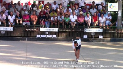 Mène 6, Finale du 95ème Grand Prix Bouliste, Sport Boules, Gap 2015