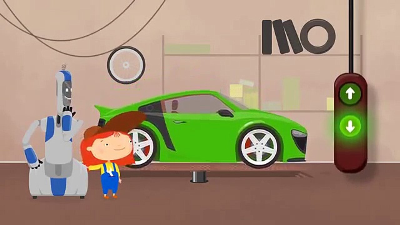 Doc McWheelie ROBOT BREAKS Car! Car Doctor Repair Mechanics Children's Cartoons