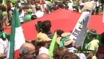 Thousands of Iranians Protesting anti Ahmadinejad 's Government , LA ,