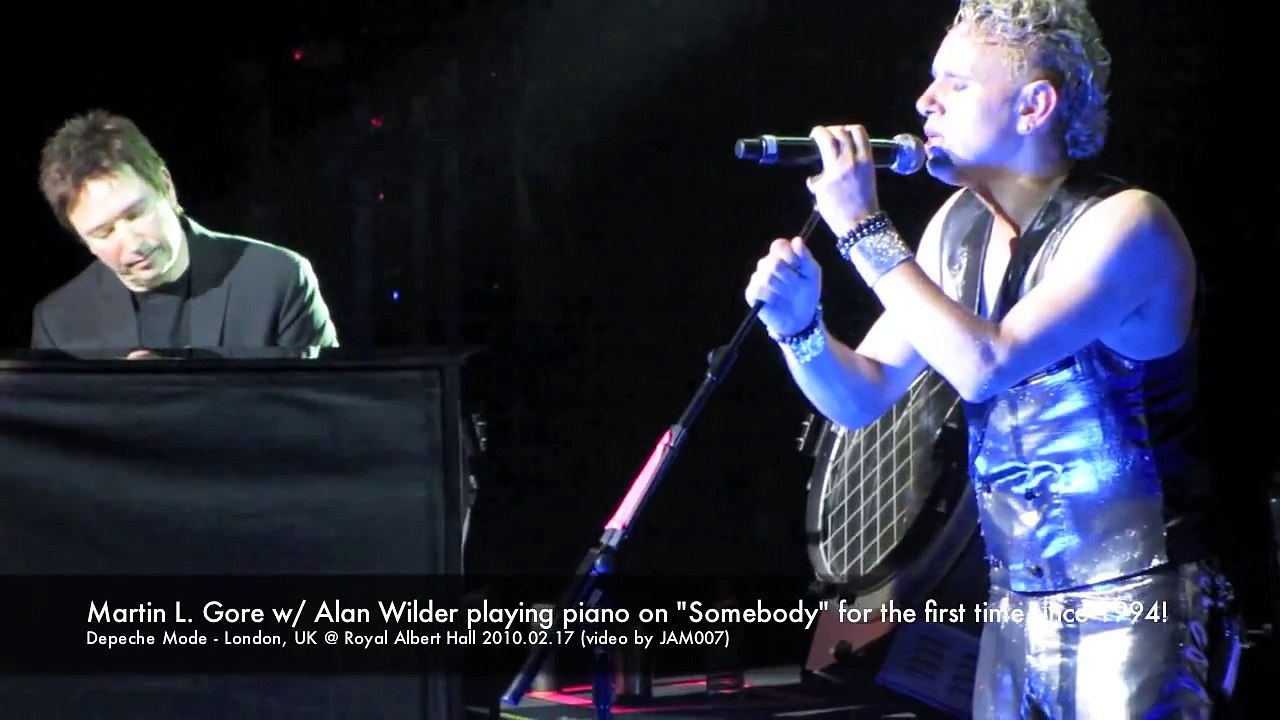 Depeche Mode - Alan Wilder playing piano on "Somebody" London @ Royal Albert Hall 2010.02.17 in HD