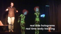 Real Size Hologram Avatar   3D real time body tracking