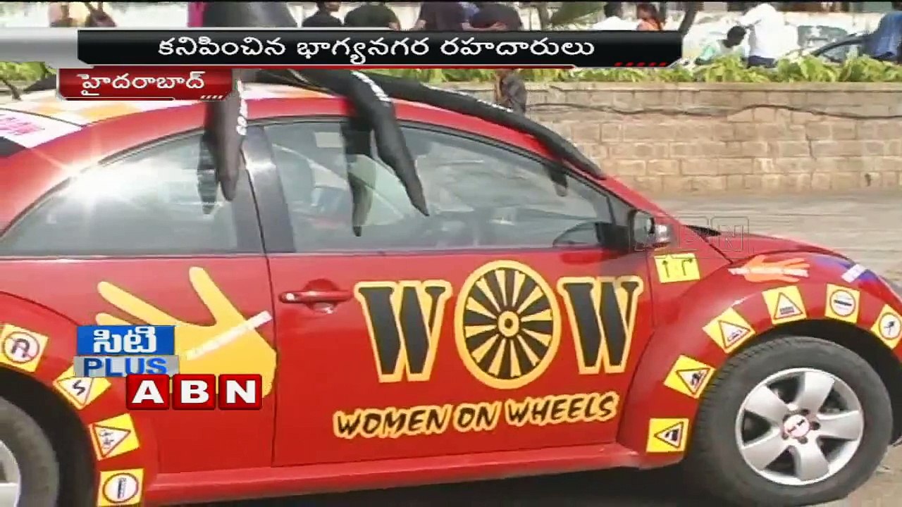 Women's car rally in Hyderabad promotes road safety & women empowerment
