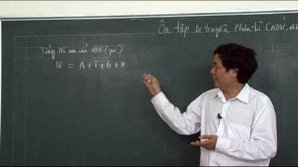 ÔN TẬP KIẾN THỨC CỐT LÕI VỀ ADN, ARN - VIDEO 3