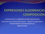 expresiones algebraicas pptx