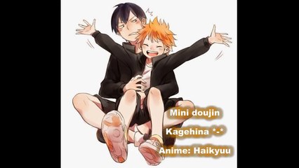 Mini doujin "Kagehina"(KageyamaxHinata)/Dolor vete lejos(español)