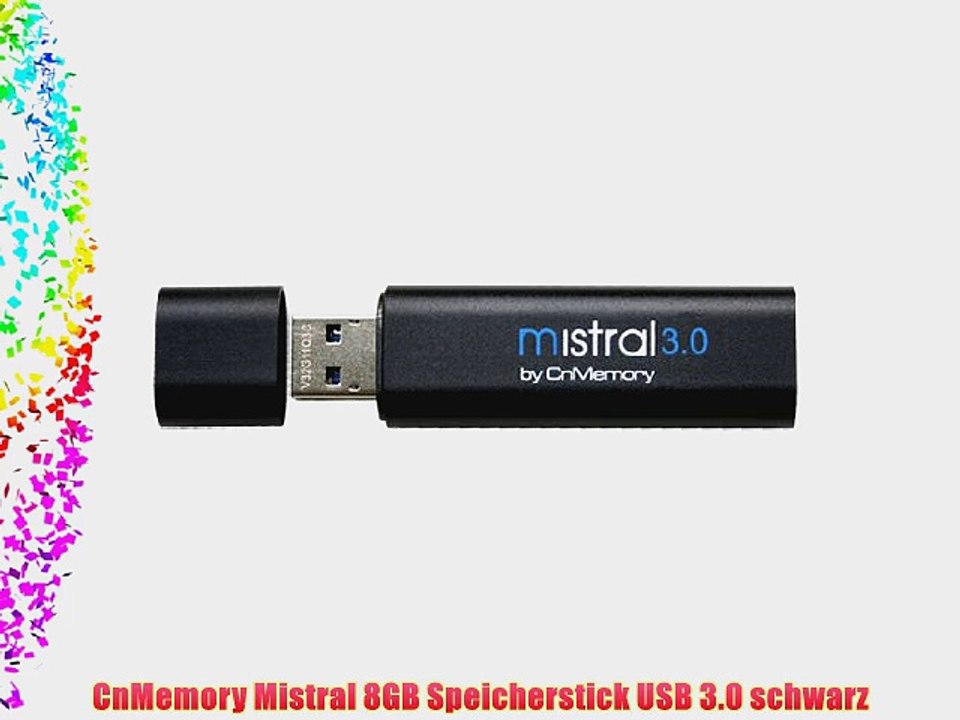 CnMemory Mistral 8GB Speicherstick USB 3.0 schwarz
