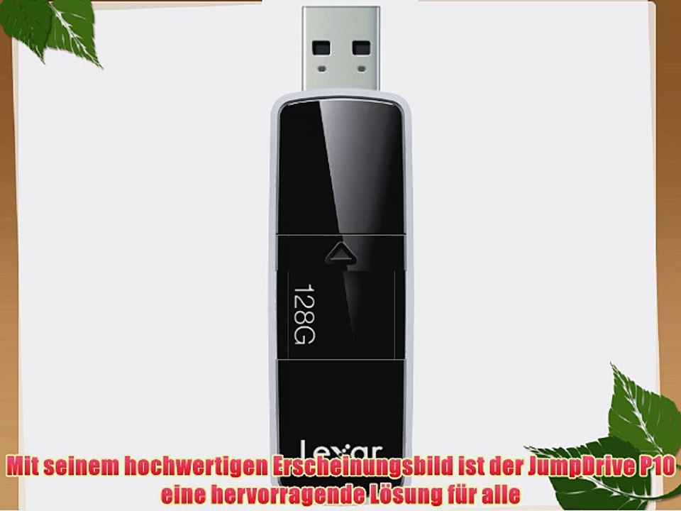 Lexar JumpDrive P10 128GB Speicherstick USB 3.0 schwarz