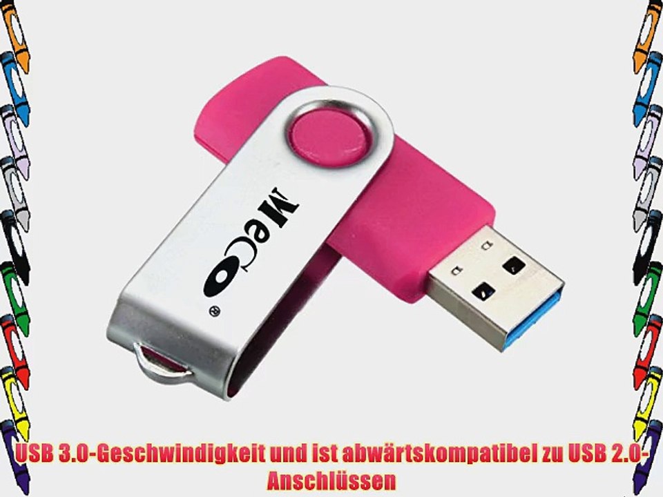 MECO USB 3.0 Stick Spreicherstick USB 3.0 32GB Rose