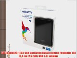 ADATA AHV620-1TU3-CBK DashDrive HV620 externe Festplatte 1TB (64 cm (25 Zoll) USB 3.0) schwarz
