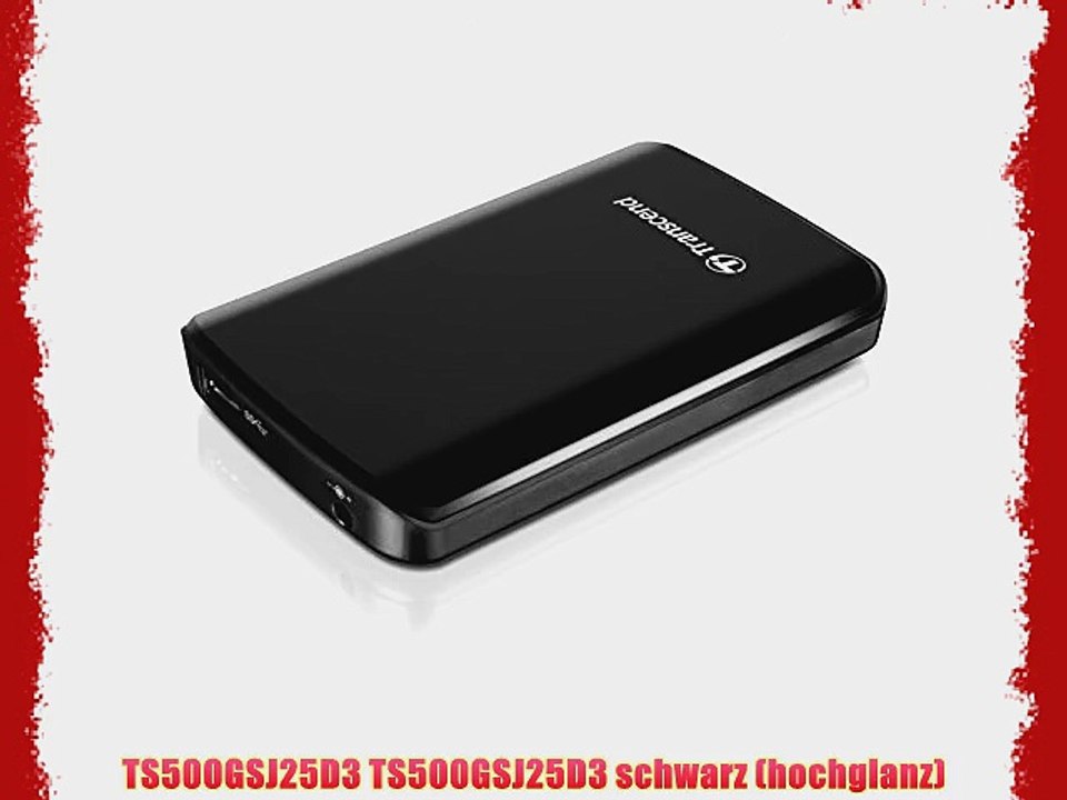 Transcend TS500GSJ25D3 StoreJet D3 500GB externe Festplatte (64 cm (25 Zoll) USB 3.0)