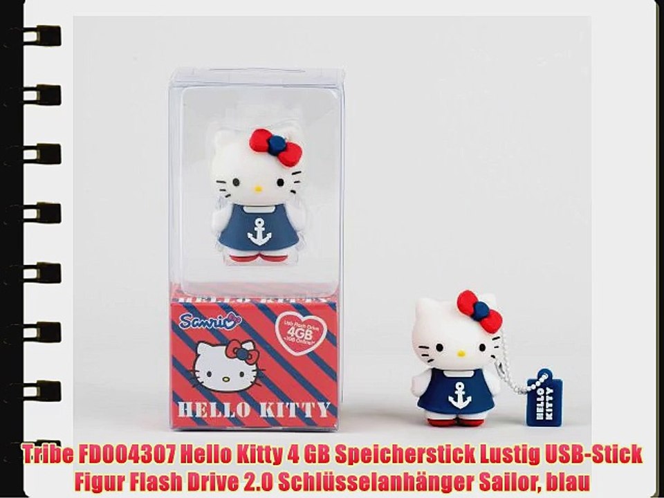 Tribe FD004307 Hello Kitty 4 GB Speicherstick Lustig USB-Stick Figur Flash Drive 2.0 Schl?sselanh?nger
