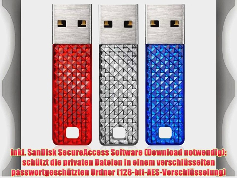 SanDisk Cruzer Facet 32GB USB-Stick USB 2.0 blau