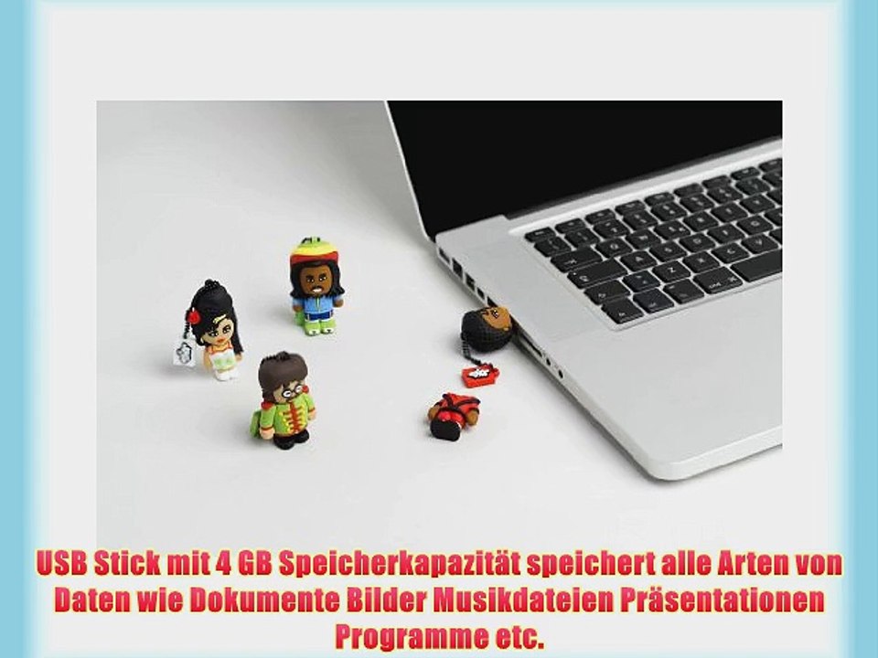 Tribe FD008302 Toonstar Pendrive Figur 4 GB Speicherstick Lustig USB Flash Drive 2.0 Memory