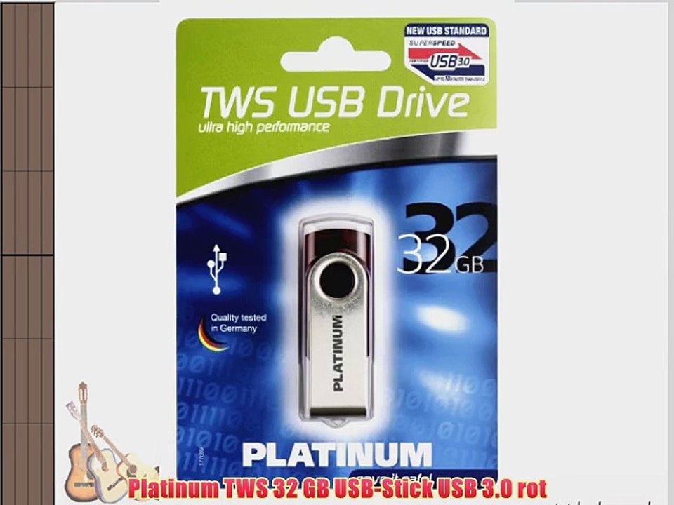 Platinum TWS 32 GB USB-Stick USB 3.0 rot