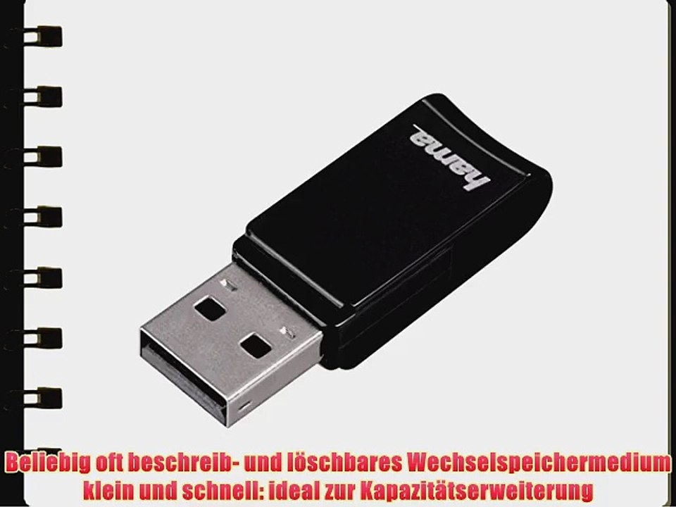 Hama FlashPen Turn USB 2.0 32GB 15MB/s Schwarz
