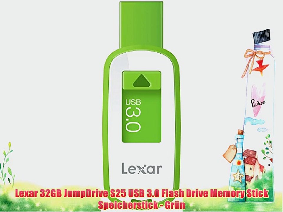 Lexar 32GB JumpDrive S25 USB 3.0 Flash Drive Memory Stick Speicherstick - Gr?n
