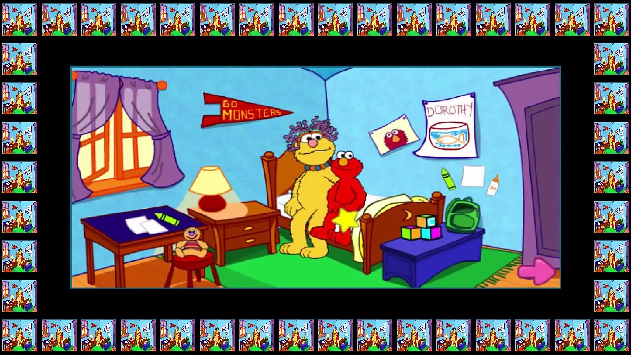 Sesame Street Elmo's First Day Of School Cartoon Animation PBS Kids Game Play Walkthrough