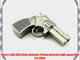 Fives? 8GB USB Sticks Revolver Pistole geformte high speed USB 2.0 silber