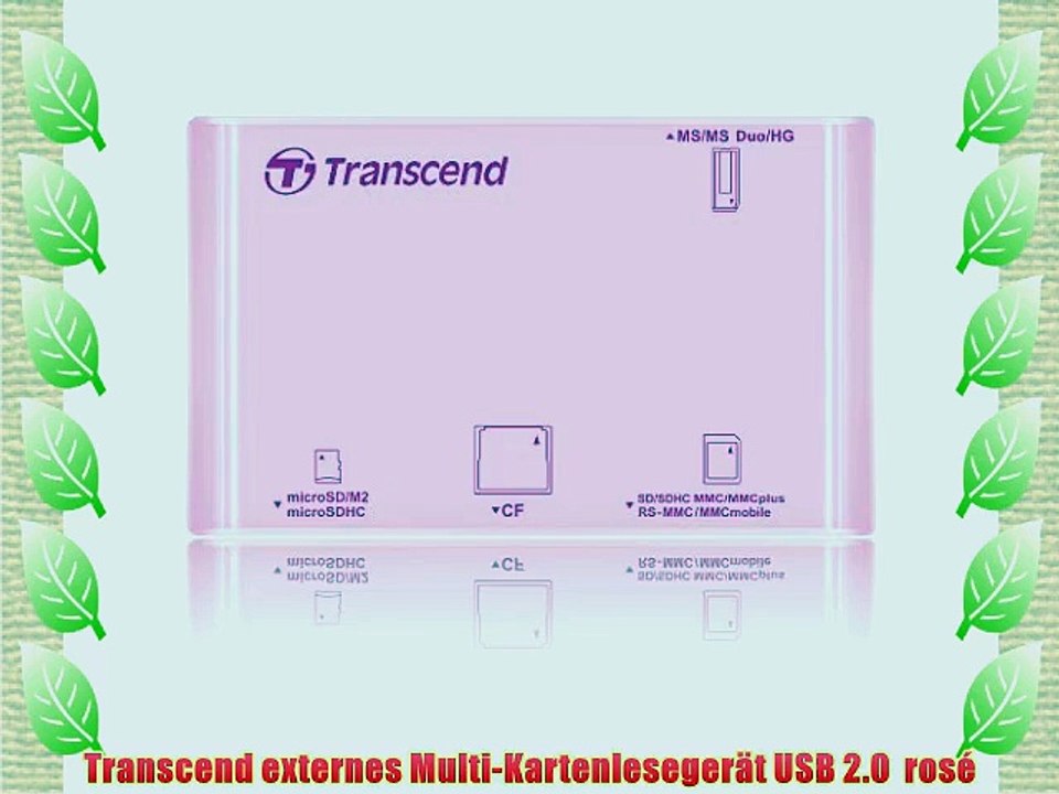 Transcend externes Multi-Kartenleseger?t USB 2.0  ros?