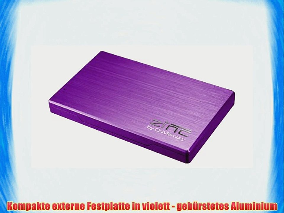 CnMemory Zinc externe Festplatte 1TB (64 cm (25 Zoll) USB 3.0) violett
