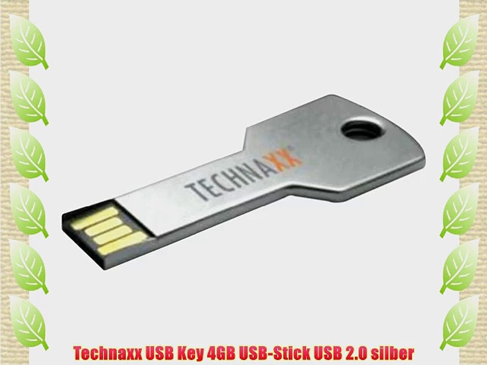 Technaxx USB Key 4GB USB-Stick USB 2.0 silber
