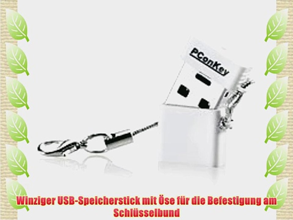 PConKey USB-2.0-Mini-Speicherstick Square II CL 32 GB wei?