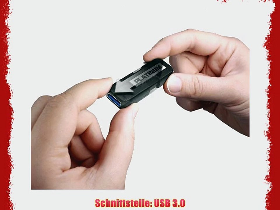 Platinum Slider 64GB Speicherstick USB 3.0 schwarz