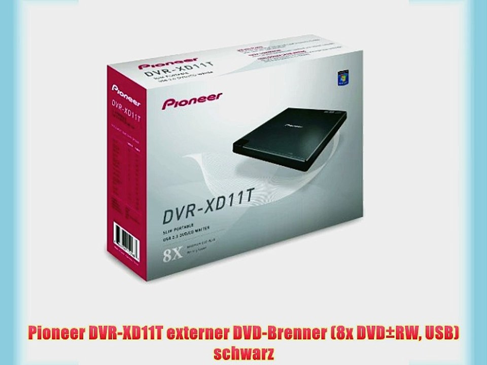 Pioneer DVR-XD11T externer DVD-Brenner (8x DVD?RW USB) schwarz
