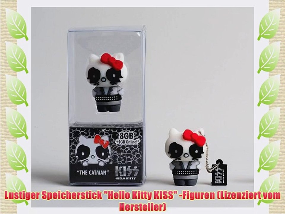 Tribe FD005403 Hello Kitty KISS Pendrive Figur 8 GB Speicherstick Lustig USB Flash Drive 2.0